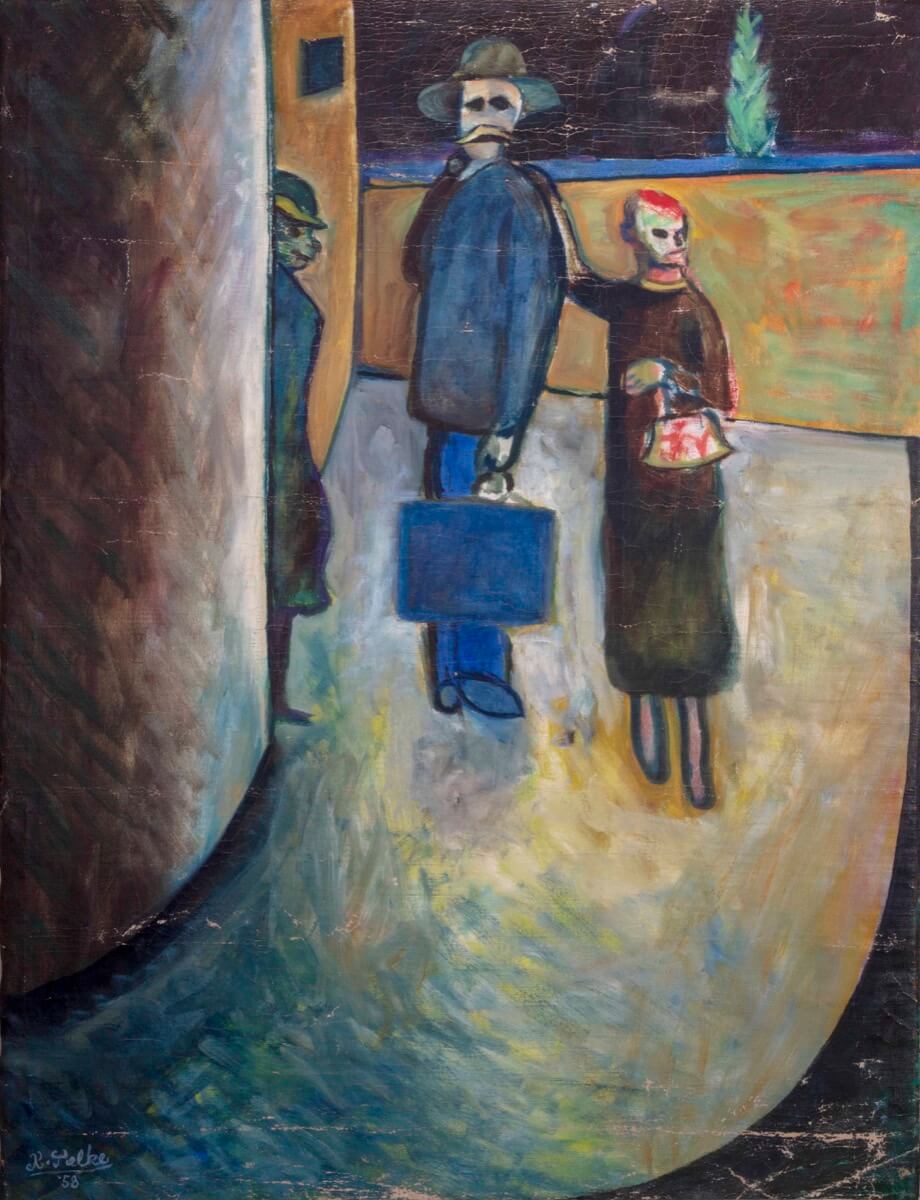Tre persone per strada